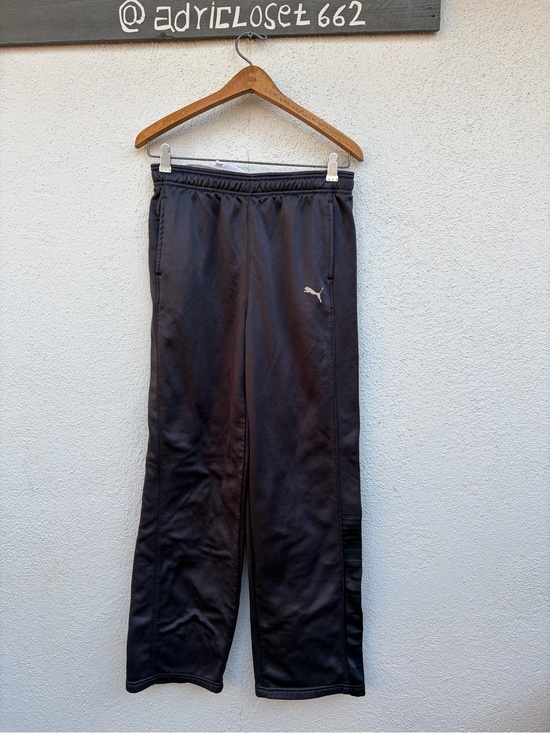 Puma Other - Puma Black Athletic Track Pants with Silver Logo  Kids Unisex Size XL